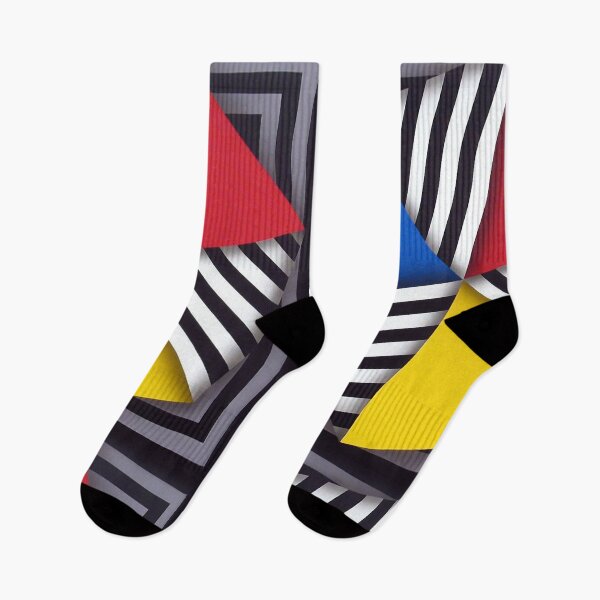 Item preview, folded colorful shapes geometric painting Omar rayo op art designed and sold by mariaa999.