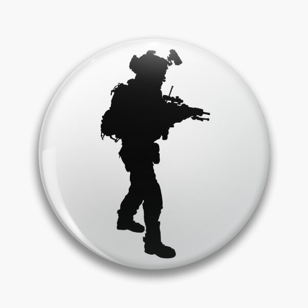 Item preview, Male soldier standing up and in full equipment and armament, fully automatic machine gun in hand such as the special forces, marines army and ksk, GRU, Sajeret. Isolated realistic silhouette designed and sold by Marcin Adrian.
