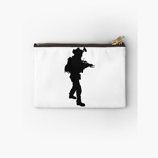 Item preview, Male soldier standing up and in full equipment and armament, fully automatic machine gun in hand such as the special forces, marines army and ksk, GRU, Sajeret. Isolated realistic silhouette designed and sold by Marcin Adrian.