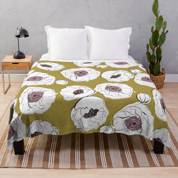 Item preview, Citron Sketched Florals designed and sold by gabrielleneil.