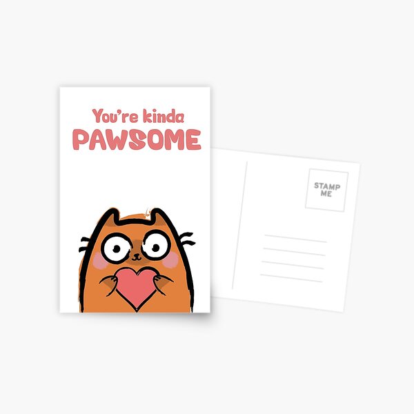 Cute Love Cat Postcard