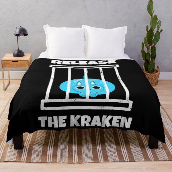 Aperçu de l'œuvre Relâchez le Kraken - Funny Kitty derrière les barreaux prêt à bondir créée et vendue par The Green Corner.