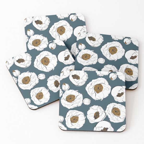 Artikelvorschau, Navy Sketched Florals entworfen und verkauft von gabrielleneil.