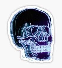 Neon Trippy Skull Sticker