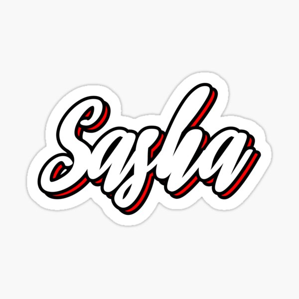 Sasha First Name Hand Lettering Design Sticker For Sale By Sulies Redbubble 6522