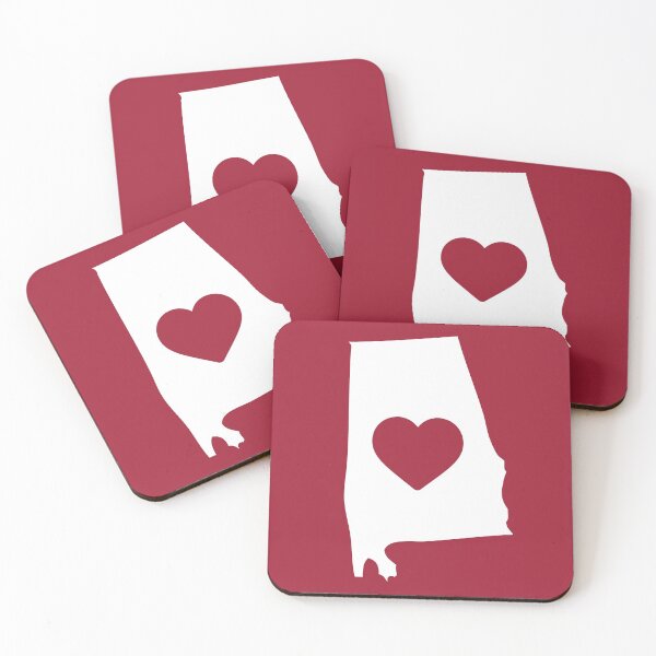 Item preview, Alabama Hometown Heart State Map US American Love designed and sold by elhefe.