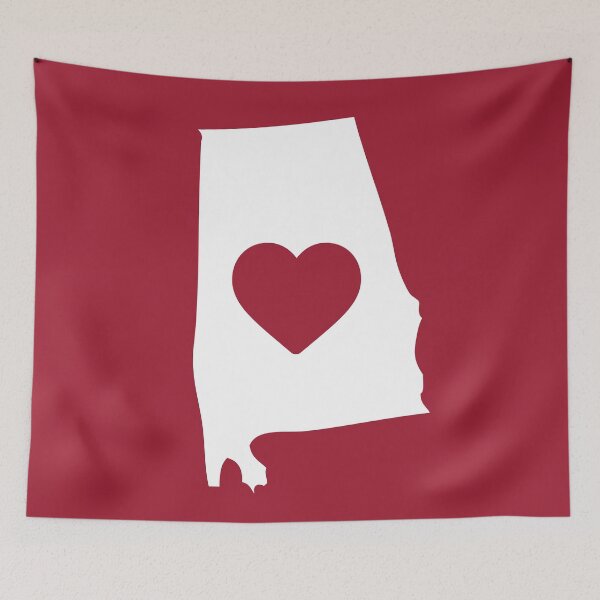 Item preview, Alabama Hometown Heart State Map US American Love designed and sold by elhefe.