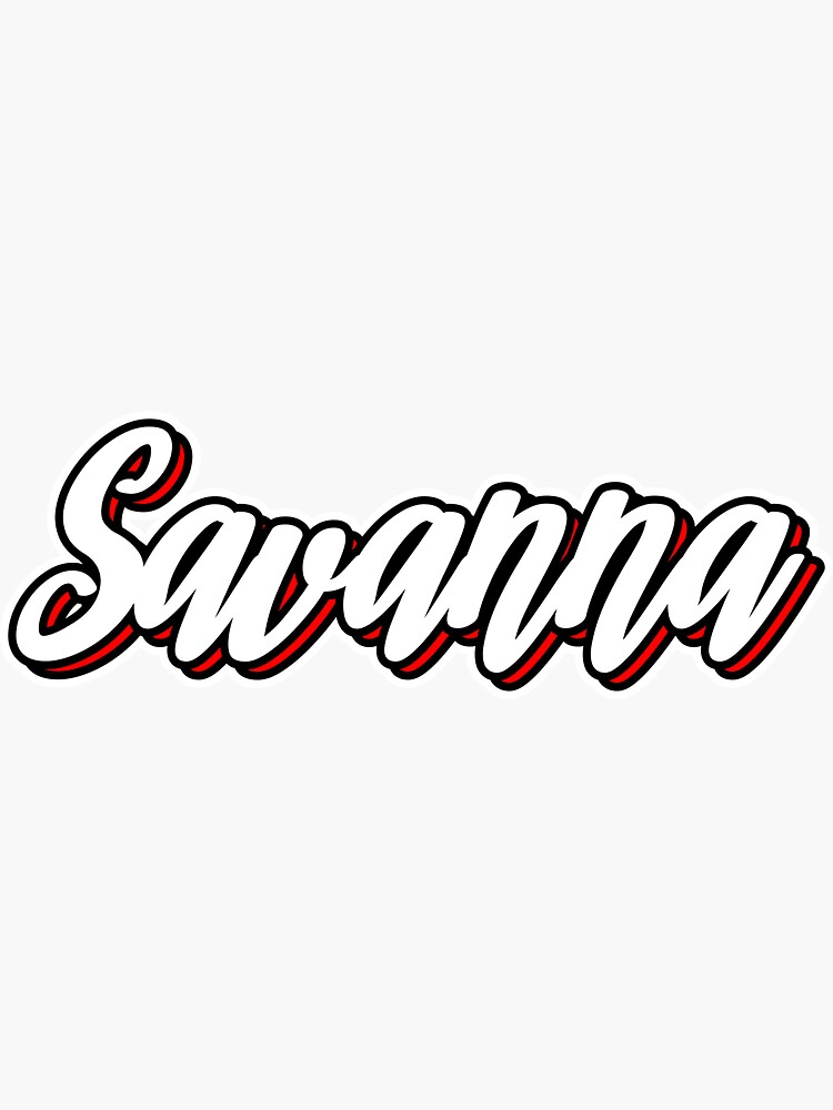 Savanna first name - hand lettering design