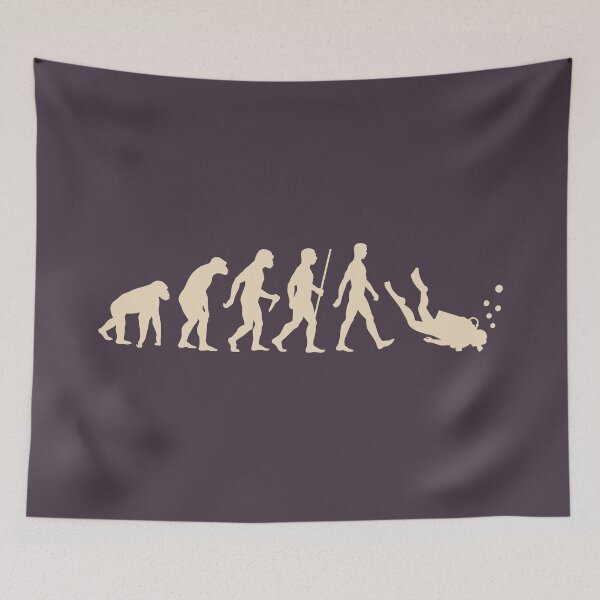 Item preview, Scuba diving human evolution designed and sold by gabrielpastor.