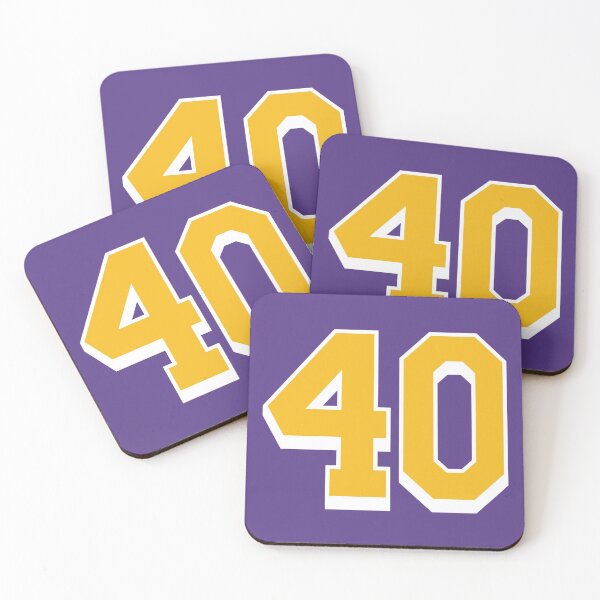 Item preview, 40 Yellow Number forty Purple Basketball Jersey designed and sold by elhefe.