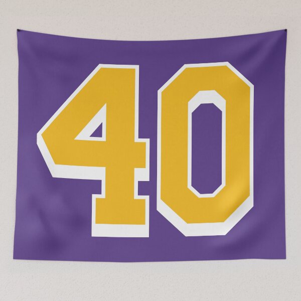 Item preview, 40 Yellow Number forty Purple Basketball Jersey designed and sold by elhefe.