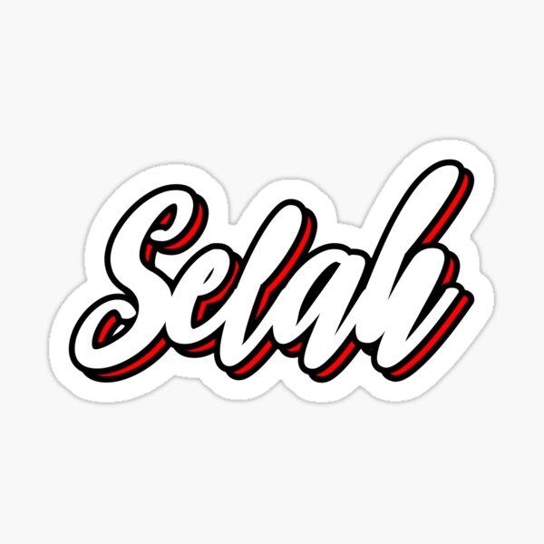 Selah First Name Hand Lettering Design Sticker For Sale By Sulies Redbubble