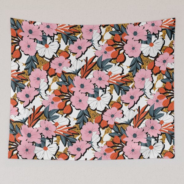 Item preview, Mustard Sketched Modern Floral designed and sold by gabrielleneil.
