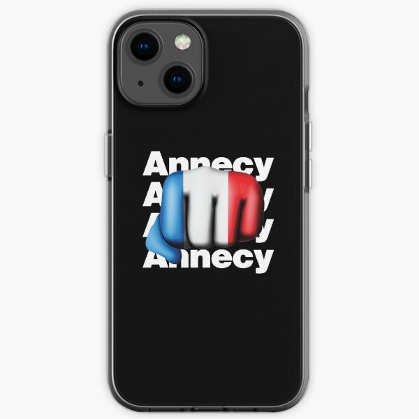 Strong Annecy French Fist France Flag iPhone Soft Case