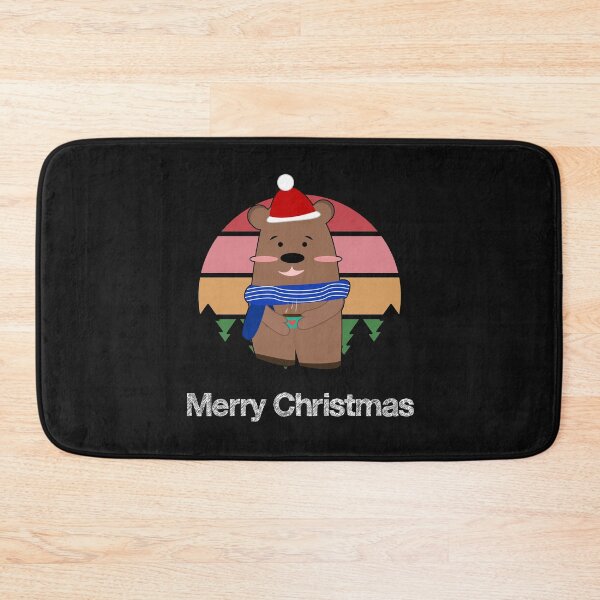 Item preview, Santa Hat Bear Coffee Heart Christmas Trees Sunset designed and sold by mikoala50.