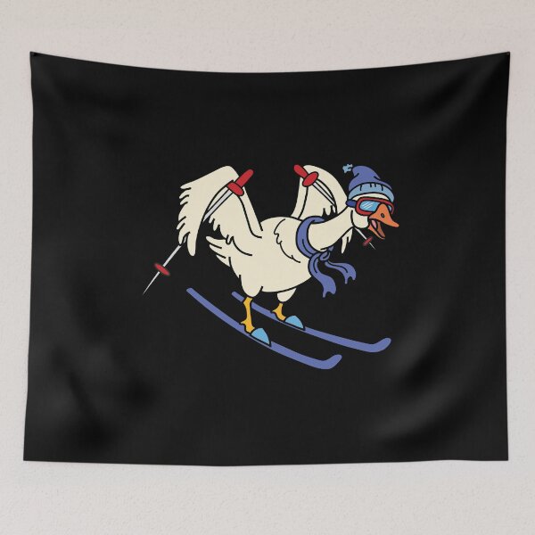 Item preview, Funny Goose Skiing design Gift For Winter Vacation designed and sold by Manisma Road.