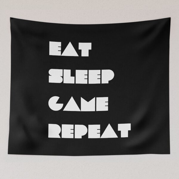Item preview, Eat, sleep, game, repeat, gaming designed and sold by OMdesigns93.