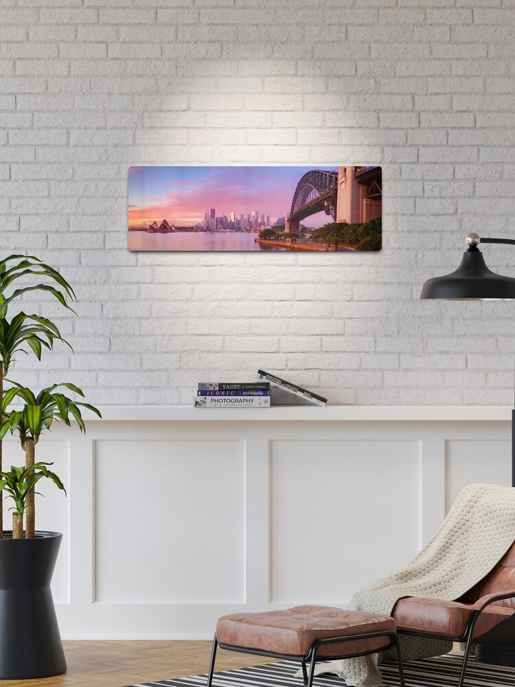 Thumbnail 1 of 4, Metal Print, Sydney Harbour Bridge Dawn, New South Wales, Australia designed and sold by Michael Boniwell.