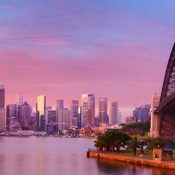 Artwork thumbnail, Sydney Harbour Bridge Dawn, New South Wales, Australia by Chockstone