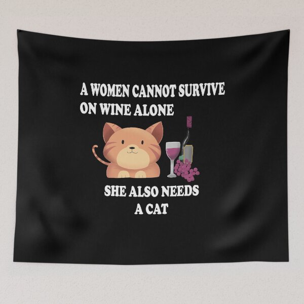 Item preview, Cute Cat And Wine T-Shirt gift For Wine And Cat Lover designed and sold by Manisma Road.