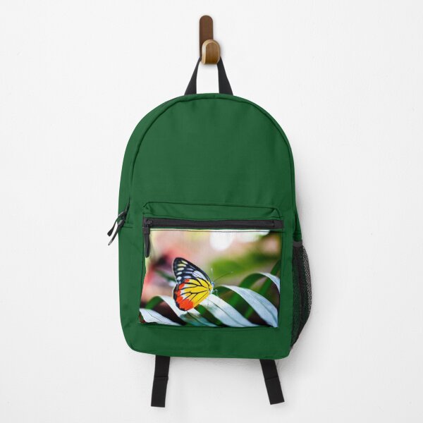 Item preview, Butterfly resting on the palm tree leaf. designed and sold by Rrrainbow.