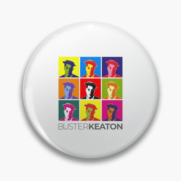 Item preview,  Buster Keaton pop-art portrait poster designed and sold by CMYKStudio.
