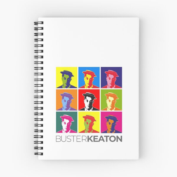 Item preview,  Buster Keaton pop-art portrait poster designed and sold by CMYKStudio.