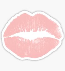 Pegatina Beso rosa