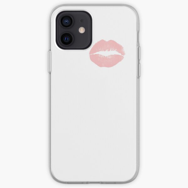 Beso rosa Funda blanda para iPhone