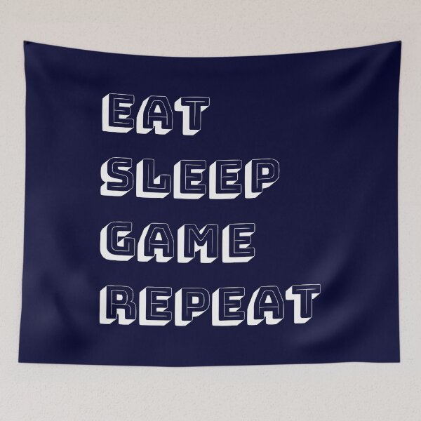 Item preview, Eat, Sleep, Game, Repeat, Retro designed and sold by OMdesigns93.