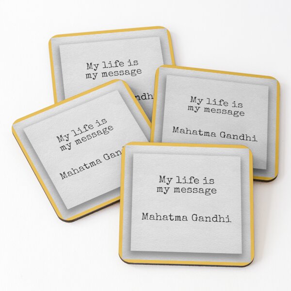 Item preview, My life is my message, Mahatma Gandhi designed and sold by Pelikancrazy.