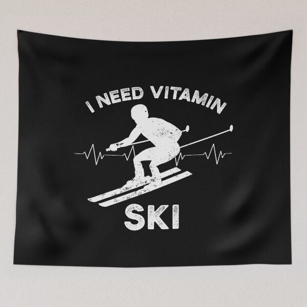 Item preview, Ski I need vitamin ski skiing winter sports designed and sold by maddinstgt.