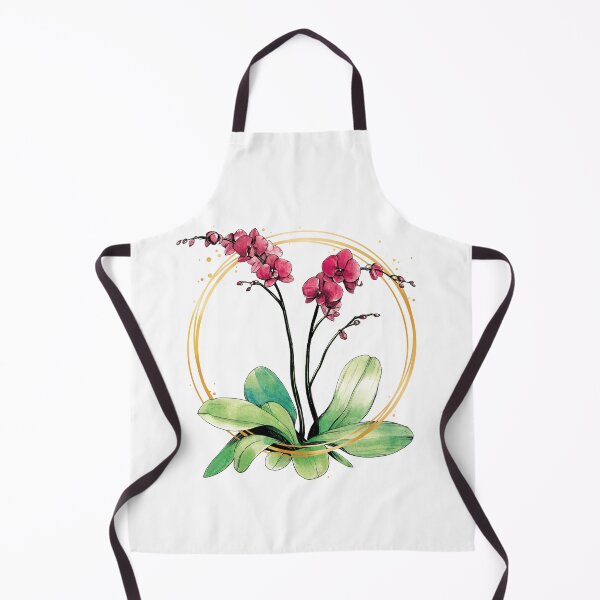 Item preview, Orchid surrounded by golden hoops designed and sold by VictorineArt.