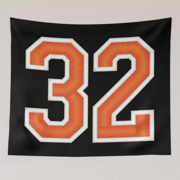 Item preview, Sports Number 32 Jersey thirty-two Orange designed and sold by elhefe.