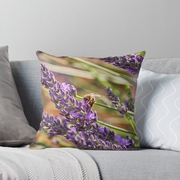 Item preview, bee on lavender in provence, france  designed and sold by davidgan8621.