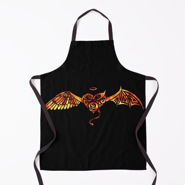 Item preview, Good bad heart tribal flames black designed and sold by BlackoutPhotos.