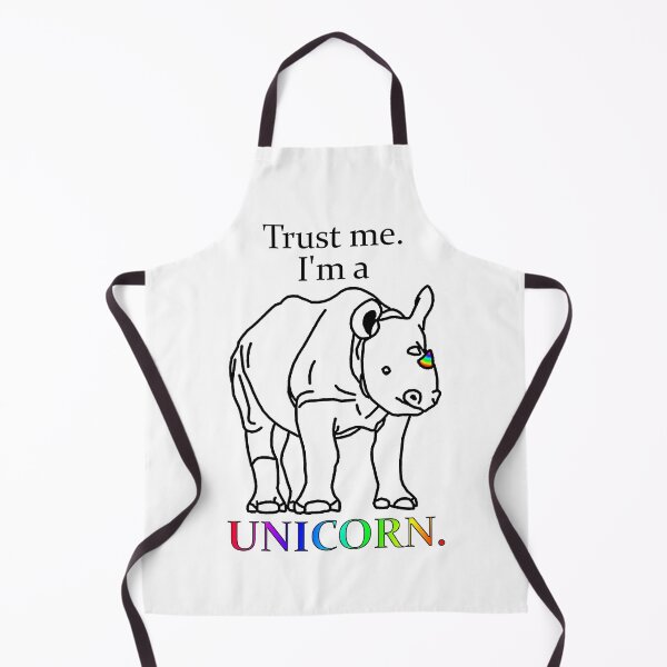 Item preview, Trust me. I'm a UNICORN. black-and-white designed and sold by BlackoutPhotos.