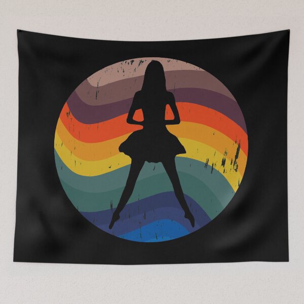 Item preview, Retro Ballerina Distressed Look designed and sold by Trace1234.