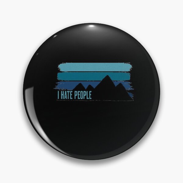 Item preview, Retro Vintage I hate people hate people mountains designed and sold by maddinstgt.