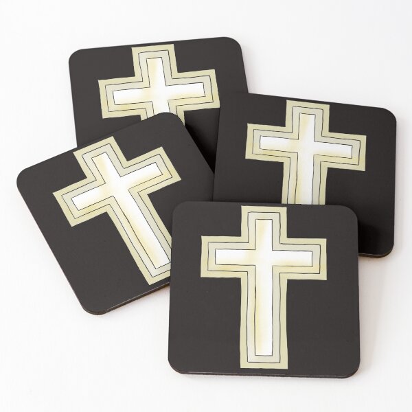 Artikelvorschau, Creme dreischichtiges Kreuz entworfen und verkauft von NeedlingGod.