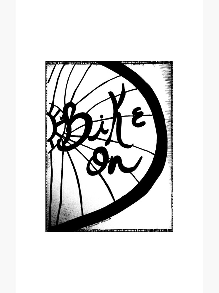 Rachel Doodle Art - Bike On by irach