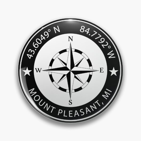 Item preview, Mount Pleasant, Michigan Geographical Coordinates designed and sold by TeeOhGraphics.