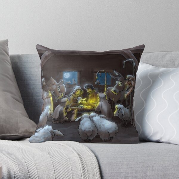 The Nativity Throw Pillow