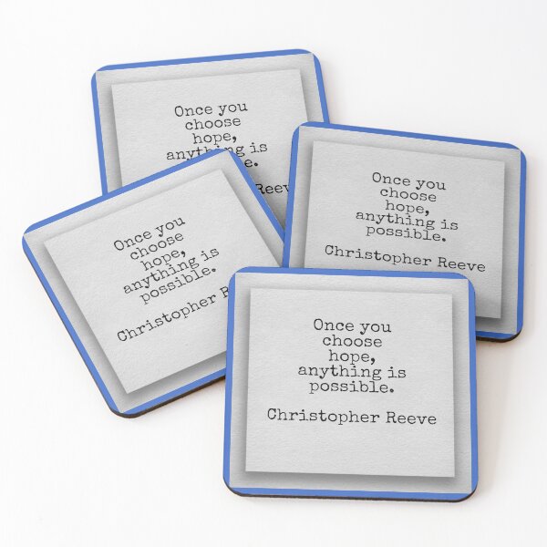 Item preview, Wonderful quote about hope from Christopher Reeve designed and sold by Pelikancrazy.