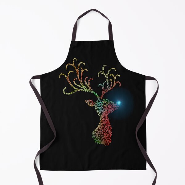Item preview, Festive Christmas Reindeer Head Silhouette  designed and sold by Deborah Camp.