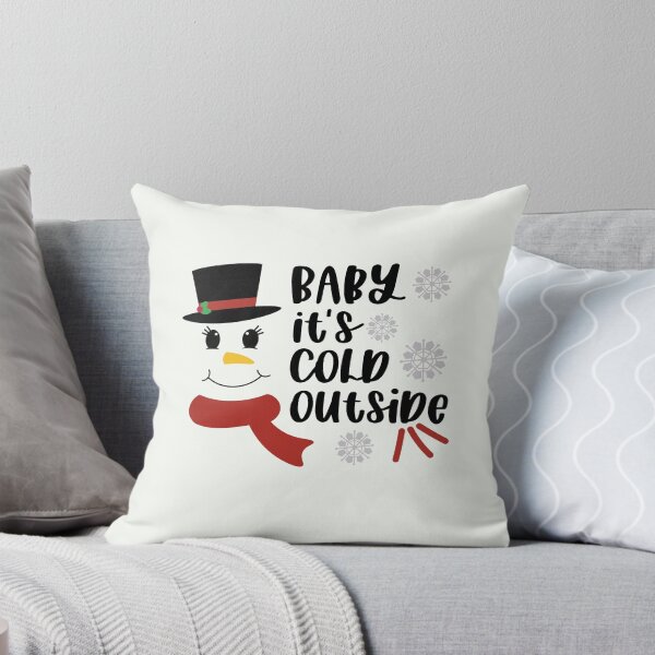 Item preview, Cold Outside Baby It's Cold Outside Smile Snowman Merry Christmas Red Gift designed and sold by MiscelChr.