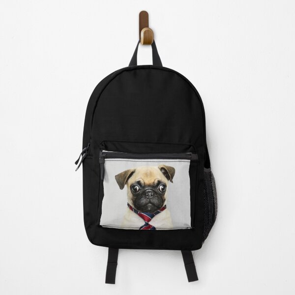 Item preview, Cute Pug Red & Blue Tie designed and sold by Borislav Shekerdzhiyski.