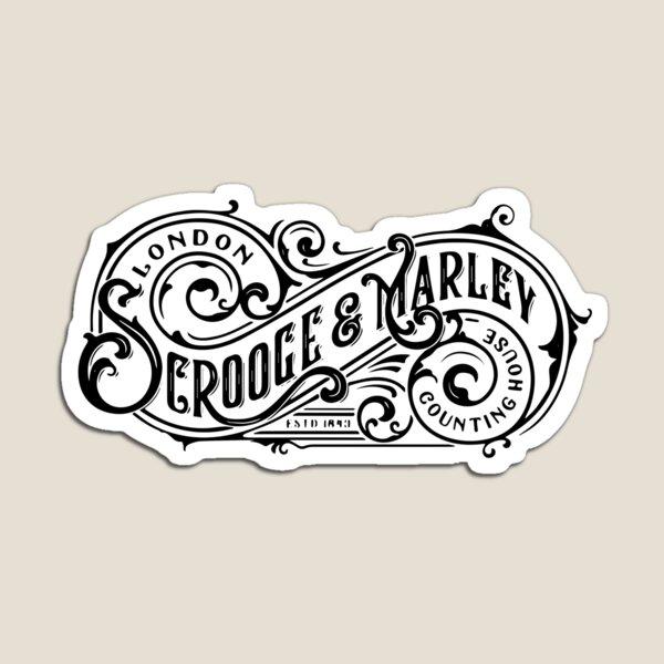 Aperçu de l'œuvre Scrooge et Marley Counting House Christmas Carol Bah Humbug créée et vendue par SimoCompany.