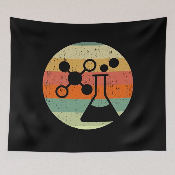 Item preview, TEXTURED RETRO SUNSET CHEMISTRY FLASK designed and sold by Hippiesole.