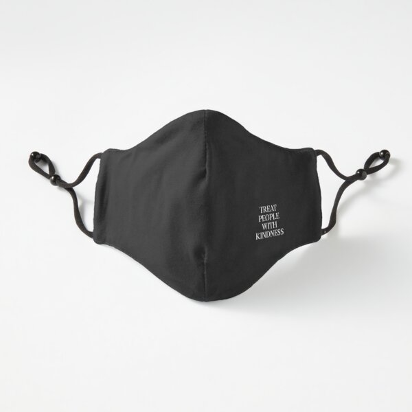 Trata a las personas con bondad Black Mask Ajustada - 3 capas